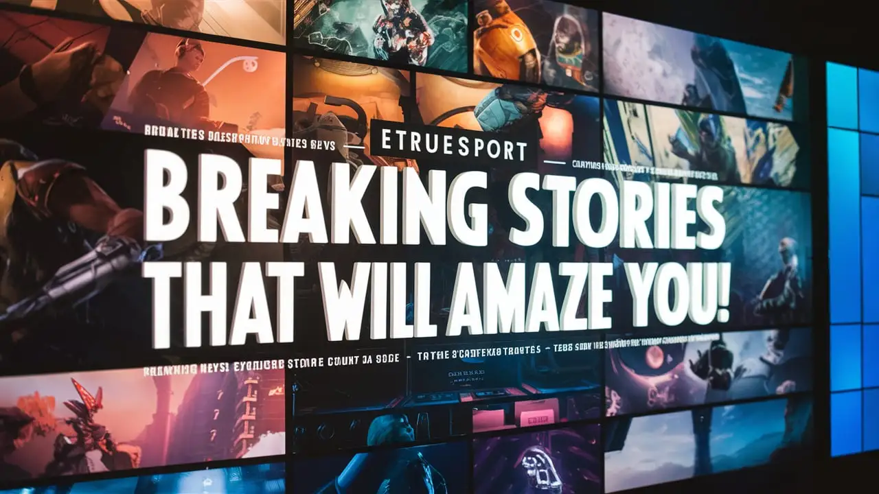 Gaming News eTrueSport: Breaking Stories That Will Amaze You